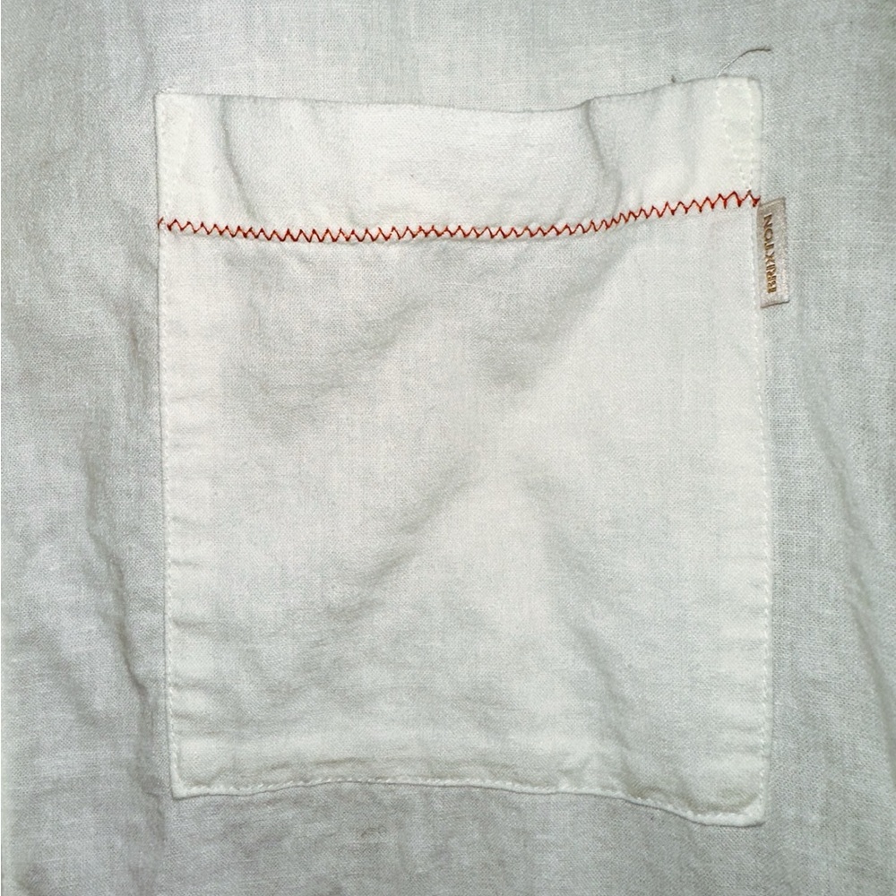 Brixton Condesa Linen Blend Shirtdress Embroidered - Picture 7 of 8